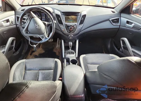 2015 Hyundai Veloster Turbo z USA, uszkodzony, nr VIN KMHTC6AE4FU216416